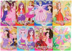 Malebog for piger – hæfte med 16 ark