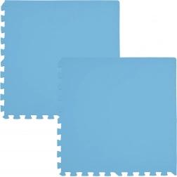 Humbi schuimvloeronderlegger 120 × 60, grote waterdichte puzzel, 2 stuks, lichtblauw