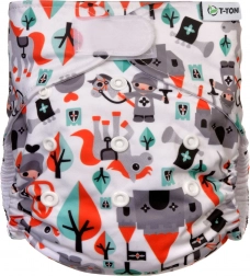 T-TOMI Couche AIO culotte - set de change à velcro Knights