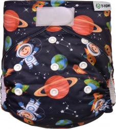 T-TOMI Couche culotte AIO - set de change à velcro Universe