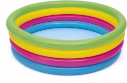 Opblaasbaar kinderzwembad met regenboogringen 157 × 46 cm BESTWAY