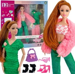 Woopie Royal punčka Emi 30 cm z 12 presenečenji, oblačilci in dodatki