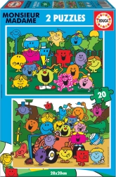 EDUCA Puzzle Monsieur Madame 2×20 pieces