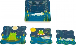Réteges puzzle Béka herceg Small Foot
