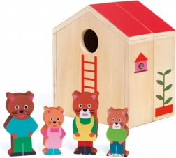 Wooden House for the Cat Family DJECO