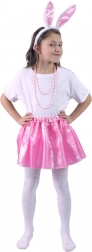 Bunny costume with pink skirt and bunny ears