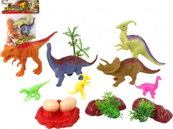 Set of Dinosaur Figures with Accessories, 15 pcs