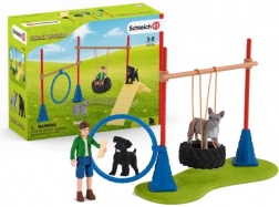 Schleich Farm World Dog Playground and Agility Set