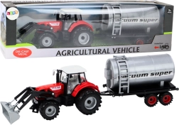 Vörös Meghajtású Tartályos Játék Traktor