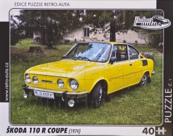 Children's Puzzle Škoda 110 R Coupé 1974 – 40 pieces