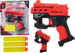 Mini Foam Dart Blaster with Suction Darts – Red