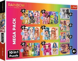 trefl puzzle rainbow high mega pack 10in1