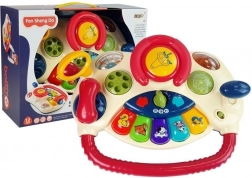 Interactive Steering Wheel for Kids with Piano, Animal Sounds, and Phone