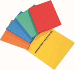 Classeur à anneaux en carton pressé A4, 4 anneaux, assortiment de couleurs