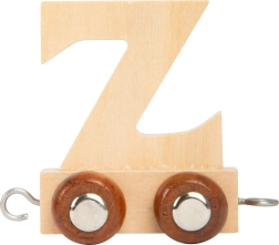Wagon alphabet en bois Z pour circuit de train SMALL FOOT