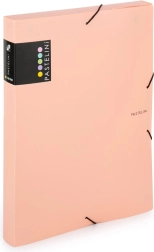 Scatola con elastico A4 Pastelini color albicocca