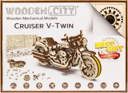 WOODEN CITY puzzle 3D Moto Cruiser V-Twin 168 pezzi