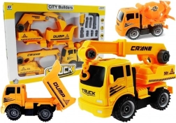 Súprava rozoberateľných stavebných vozidiel