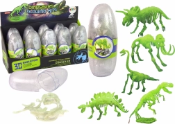 Glowing 3D Mammoth Skeleton in a Plastic Egg