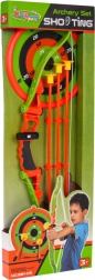 Kids’ bow with target and suction-cup arrows with laser sight