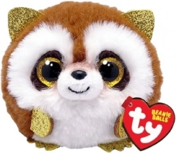 TY Beanie Plush Ball – Brown Raccoon