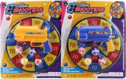 Tarcza z piłeczkami i pistolecikiem dla dzieci