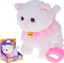 Interactive Plush Kitten on a Leash, Walks, Meows, and Wags Its Tail