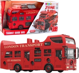 Nadstropni avtobus za sestavljanje London Transport z lučmi in zvoki