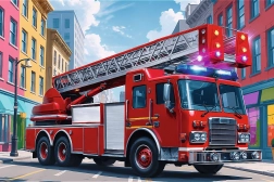 Puzzle Fire Truck 60 Pieces