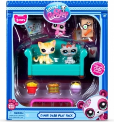 Littlest Pet Shop set snack time with kittens – play pack