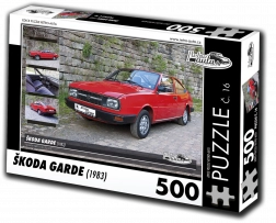 RETRO-CARS Puzzle Škoda Garde 1983 500 pieces