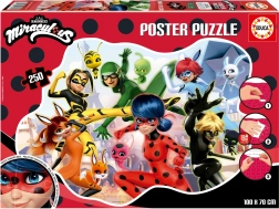 Puzzle poster Ladybug e Chat Noir 250 pezzi