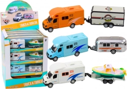 Igrača Terensko Vozilo z Ladjo ali Karavanom Kovinski Pogon