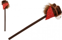 children's plush horse on a stick