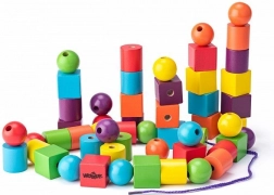 Velké navlékací korálky pro děti