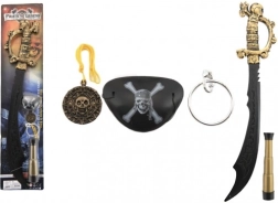piratski set plastični mač s dodacima 58 cm na karti