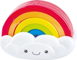 puzzle arc-en-ciel avec petit nuage souriant
