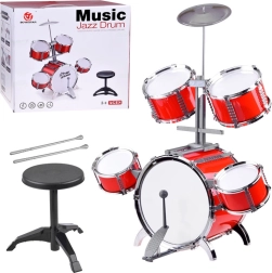 Large Kids' Drum Set 5 Drums with Cymbal and Pedal