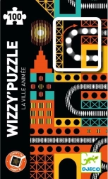 DJECO Magnetne sestavljanke Kinoptik Mesto 100 kosov