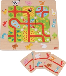 Goki jeu de société Trouve le chemin à la ferme