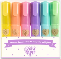 Pastelové mini zvýrazňovače Djeco