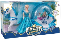 carrozza con cavallo e bambola – set magico per bambini