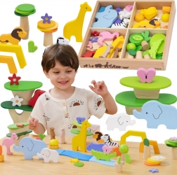 Viga set di legno Storie tropicali, 55 pezzi