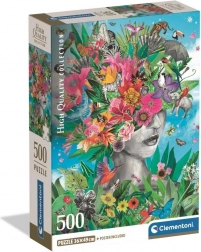 Puzzle Tête dans la jungle 500 pièces CLEMENTONI