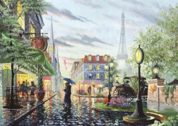 Puzzle Summer Rain in Paris 2000 Pieces
