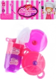 Set de vaisselle en plastique pour enfants en sachet