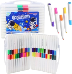 Set of Acrylic Markers with 48 Pieces in Organizer
