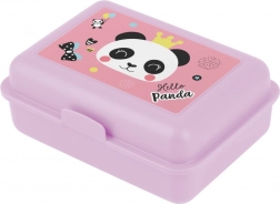 Roze lunchbox met Hello Panda-motief