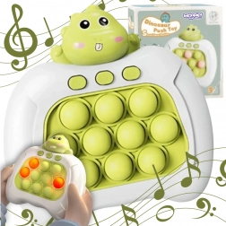 Interaktivní antistresová hra POP IT dinosaurus – zelená