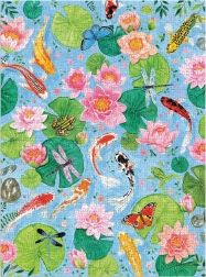 Galison Puzzle Pond with Koi Carp 1000 pieces